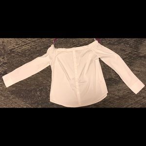Express white off the shoulder blouse